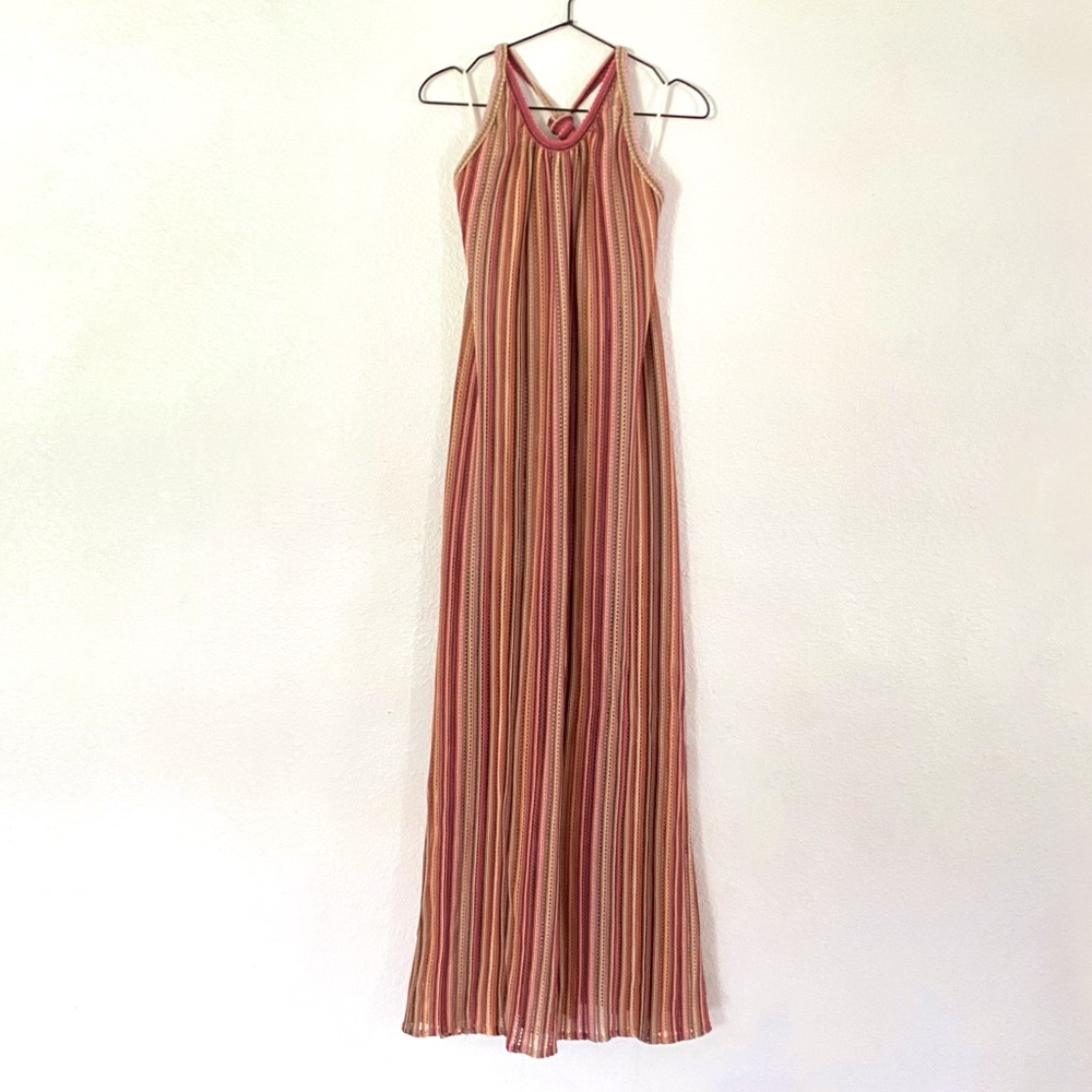 Judith March Halter Crochet Maxi Dress